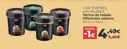 La Sirena Tarrina de helado Diferentes sabores oferta