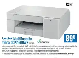 Beep BROTHER Multifunción tinta DCPJ1200WE BRT1902 oferta