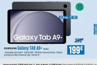 Beep SAMSUNGGalaxy Tab A9+ Galaxy Tab A9+ oferta