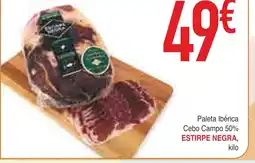 Masymas ESTIRPE NEGRA Paleta Ibérica Cebo Campo 50% oferta
