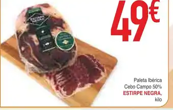 Masymas ESTIRPE NEGRA Paleta Ibérica Cebo Campo 50% oferta