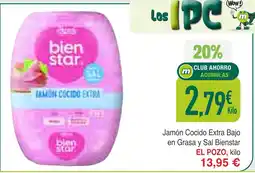 Masymas EL POZO Jamón Cocido Extra Bajo en Grasa y Sal Bienstar oferta