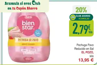 Masymas EL POZO Pechuga Pavo Reducido en Sal oferta