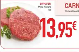 Masymas BURGUER Mixta Vacuno oferta