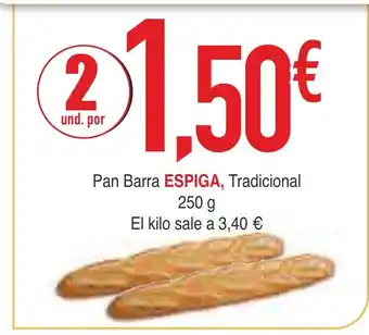 Masymas Pan Barra Espiga Tradicional oferta