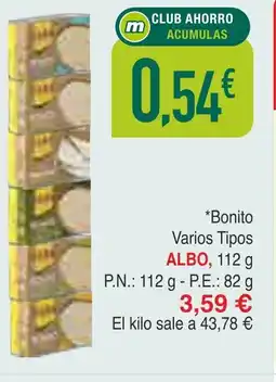 Masymas ALBO Bonito Varios Tipos oferta