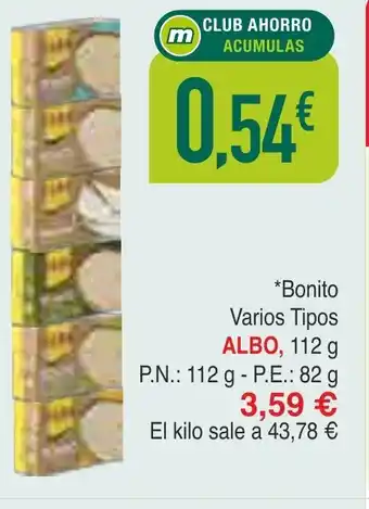 Masymas ALBO Bonito Varios Tipos oferta