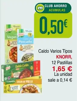 Masymas KNORR Caldo Varios TIpos oferta