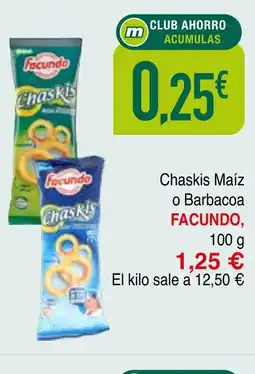 Masymas FACUNDO Chaskis Maiz o Barbacoa oferta
