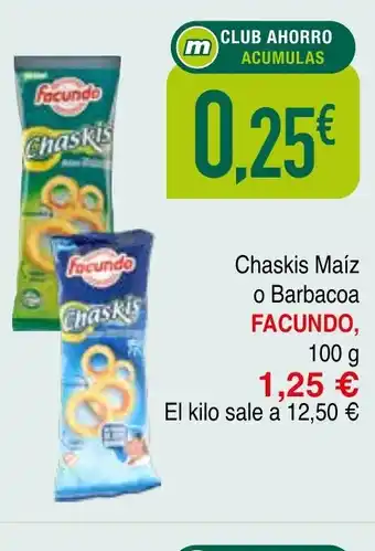 Masymas FACUNDO Chaskis Maiz o Barbacoa oferta