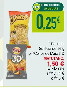 Masymas MATUTANO Cheetos o Gustosines o Conos de Maiz oferta