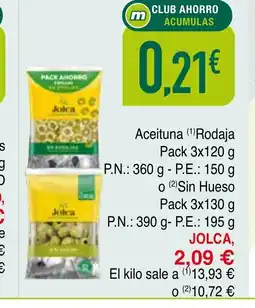 Masymas JOLCA Aceituna Rodaja oferta