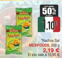 Masymas MEXIFOODS Nachos Sal oferta