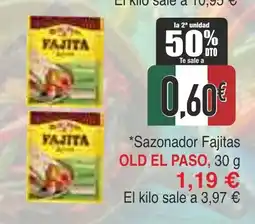 Masymas OLD EL PASO Sazonador Fajitas oferta
