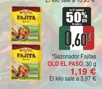 Masymas OLD EL PASO Sazonador Fajitas oferta