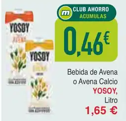 Masymas YOSOY Bebida de Avena o Avena Calcio oferta