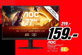 MediaMarkt Monitor gaming 27" C27G4ZXE oferta