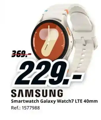 MediaMarkt SAMSUNG Smartwatch Galaxy Watch7 LTE 40mm oferta