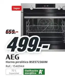 MediaMarkt AEG Horno pirolítico BSE572360M oferta