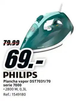 MediaMarkt PHILIPS Plancha vapor DST7031/70 serie 7000 oferta