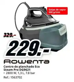 MediaMarkt ROWENTA Centro de planchado Eco Steam Pro DG9621 oferta