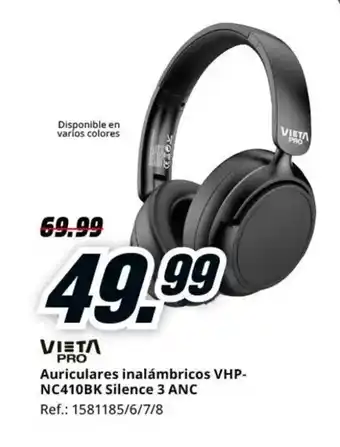 MediaMarkt VIETɅ PRO Auriculares inalámbricos VHP- NC410BK Silence 3 ANC oferta