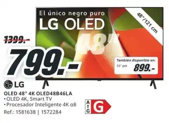 MediaMarkt LG OLED 48" 4K OLED48B46LA oferta