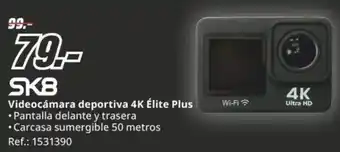 MediaMarkt SK8 Videocámara deportiva 4K Élite Plus oferta