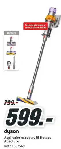 MediaMarkt DYSON Aspirador escoba v15 Detect Absolute oferta