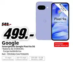 MediaMarkt GOOGLE Smartphone Google Pixel 9a 5G oferta