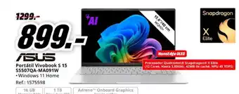 MediaMarkt ASUS Portátil Vivobook S 15 S5507QA-MA091W •Windows 11 Home oferta