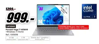 MediaMarkt LENOVO Portátil Yoga 7 14IMH9 oferta