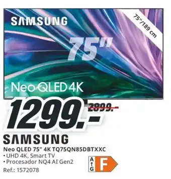 MediaMarkt SAMSUNG Neo QLED 75" 4K TQ75QN85DBTXXC oferta