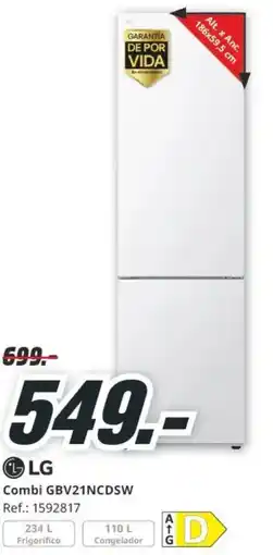 MediaMarkt LG Combi GBV21NCDSW oferta
