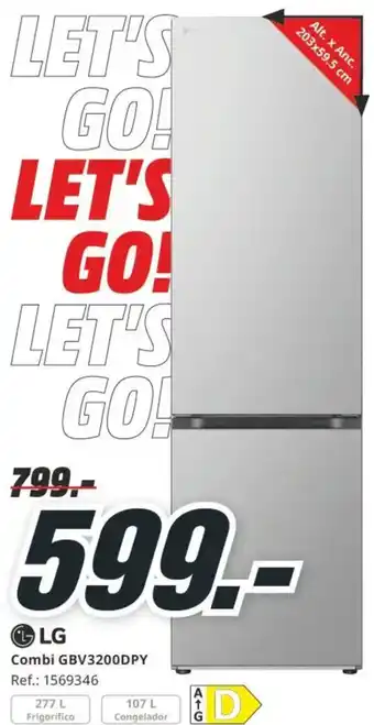 MediaMarkt LG Combi GBV3200DPY oferta