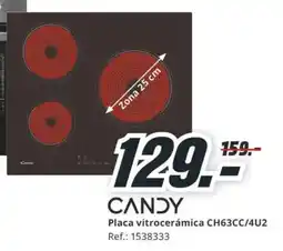 MediaMarkt CANDY Placa vitrocerámica CH63CC/4U2 oferta