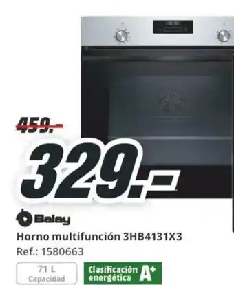 MediaMarkt BALAY Horno multifunción 3HB4131X3 oferta