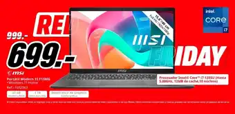 MediaMarkt MSI Portátil Modern 15 F13MG oferta