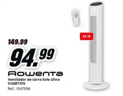 MediaMarkt ROWENTA Ventilador de torre Eole Ultra VU6871F0 oferta