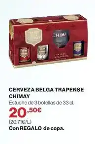 El Corte Inglés Chimay - cerveza belga trapense oferta