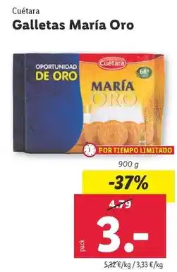 Lidl Cuétara - galletas maria oro oferta