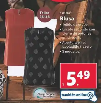 Lidl Blusa oferta
