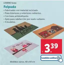 Lidl Livarno home - felpudo oferta