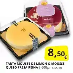 Supermercados MAS Reina - tarta mousse de limón o mousse queso fresa oferta