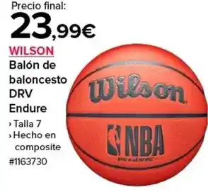 Costco Wilson - balon de baloncesto drv endure oferta
