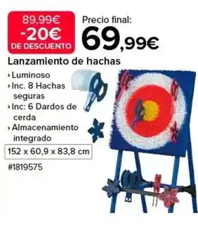 Costco Cerdà - lanzamiento de hachas oferta