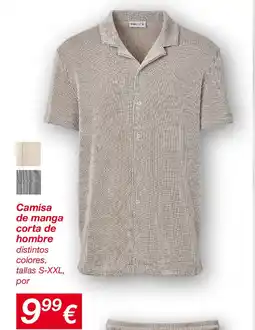 KIK Camisa de manga corta de hombre oferta