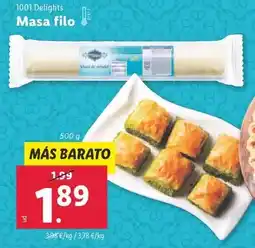 Lidl 1001 delights - masa filo oferta