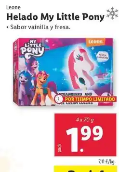 Lidl Leone - helado my little pony oferta