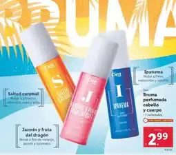 Lidl Cien - bruma perfumada cabello y cuerpo oferta